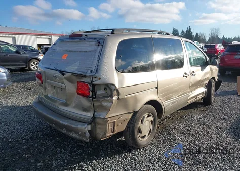 2002 Toyota Sienna Le z USA, uszkodzony, nr VIN 4T3ZF13C22U421282